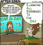 Earth Day: Eliminating All References to Him Day