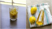 Easy Homemade Two-Ingredient Lemon Disinfectant Cleaner