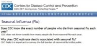 Did 80,000 People Really Die from the Flu Last Year? Inflating Flu Death Estimates to Sell Flu Shots