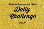 National Preparedness Month Daily Challenge: Day 28