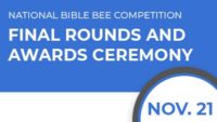 National Bible Bee Competition Finals at the Ark Encounter